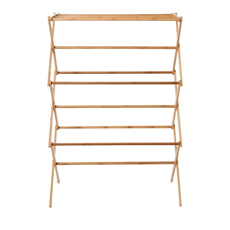 Bamboo Storage Range L72xW36xH105cm Natural Folding Drying Rack
