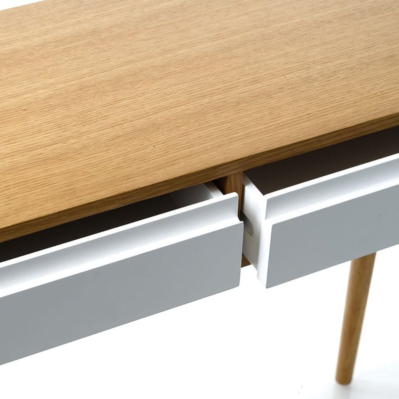 Balmain Console Oak and White