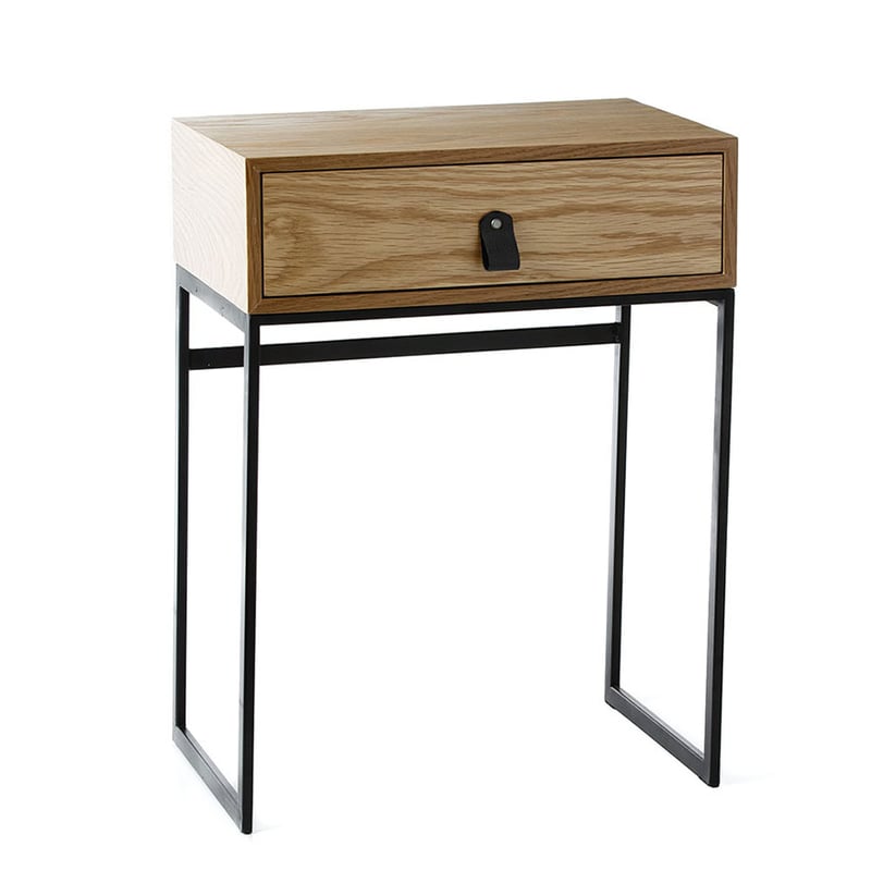 Milo Side Table Natural & Black