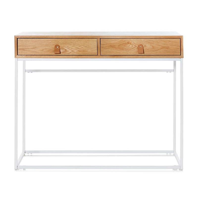 Milo Console Natural & White