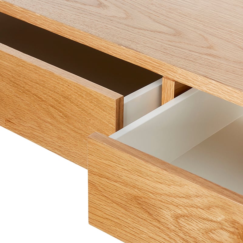 Milo Console Natural & White