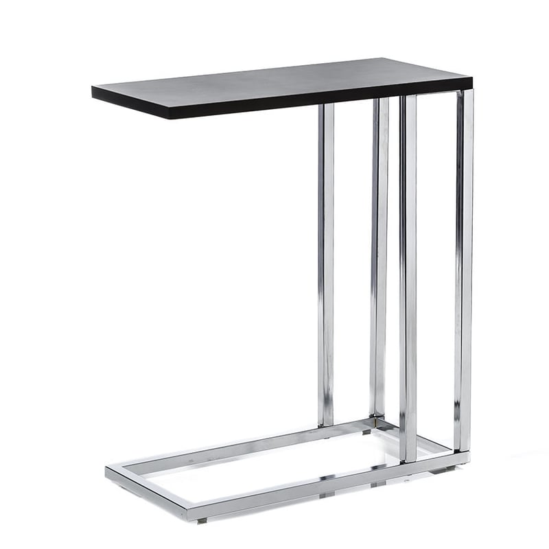 Ballarat C Table Chrome & Black