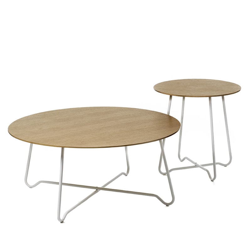 Shiloh Side Table White & Oak