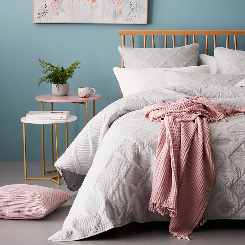 Verona Collection White Small Side Table