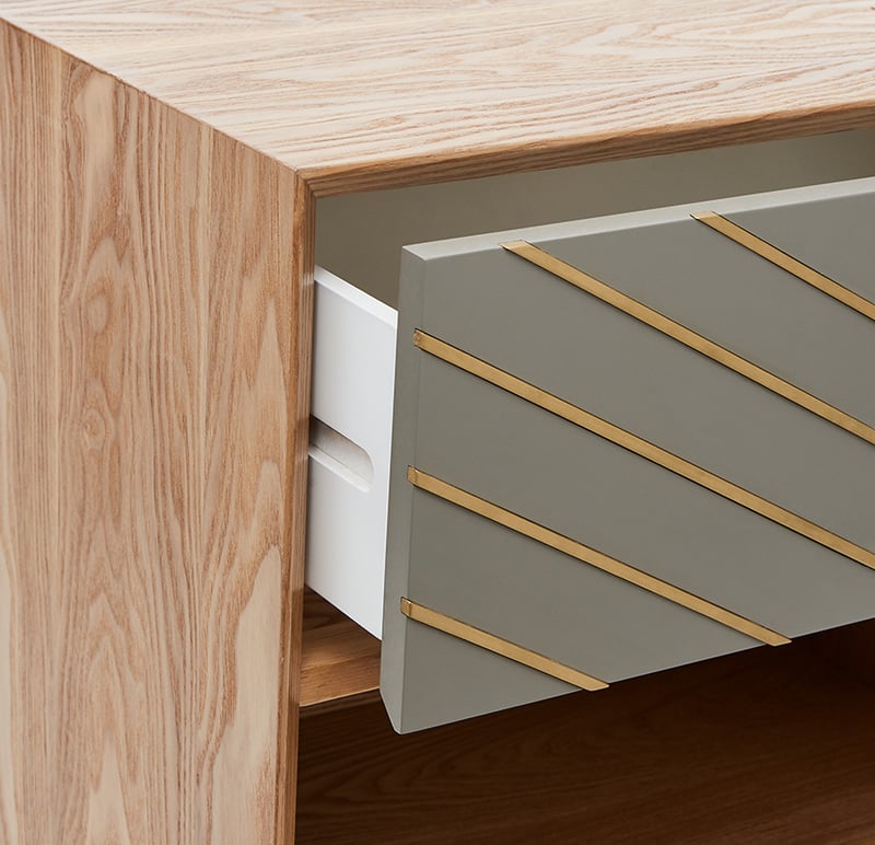 Matias Ash Bedside Table