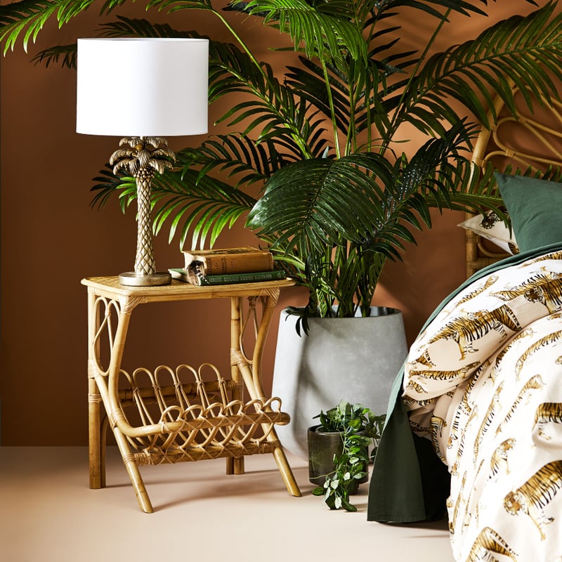 Bahama Rattan Honey Magazine Rack Side Table