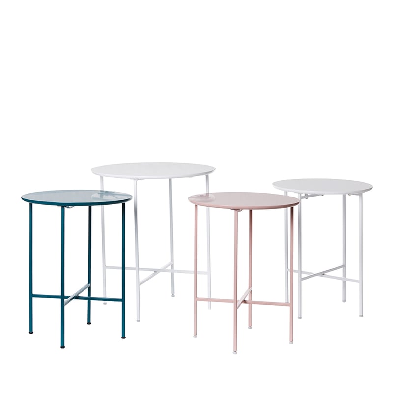 Palermo Collection White Side Table Large