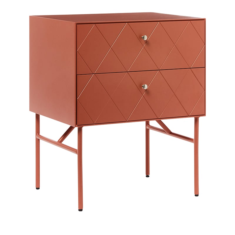 Modena 2 Drawer Jarrah Bedside Table 