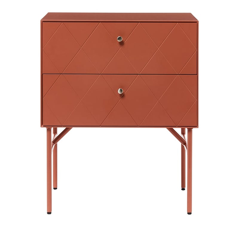 Modena 2 Drawer Jarrah Bedside Table 