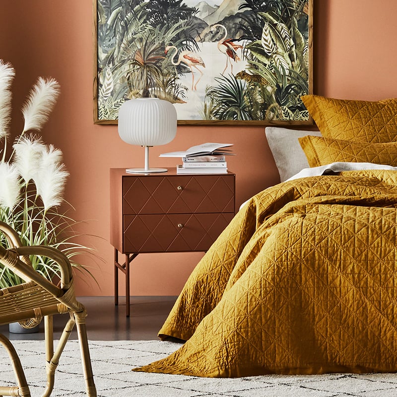 Modena 2 Drawer Jarrah Bedside Table 