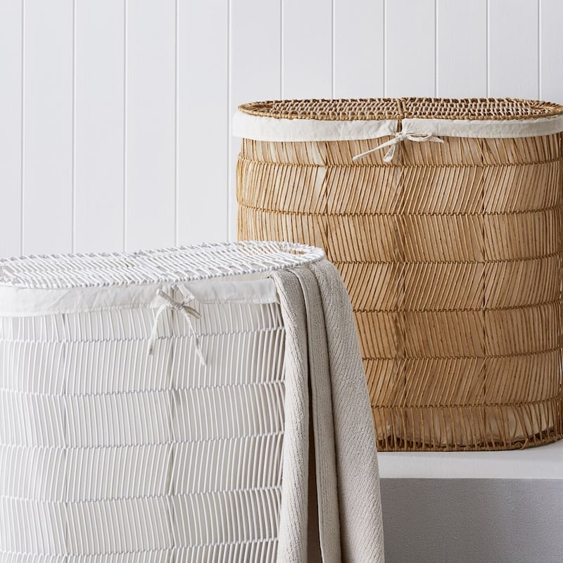 Natural Barker Laundry Basket