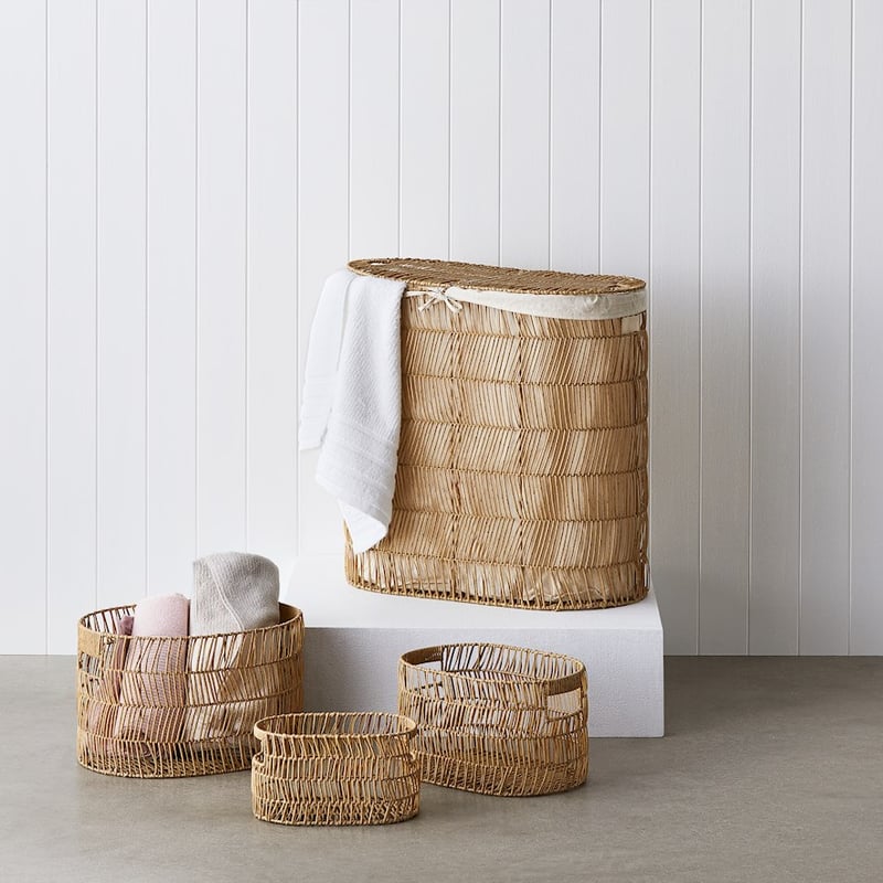 Natural Barker Laundry Basket