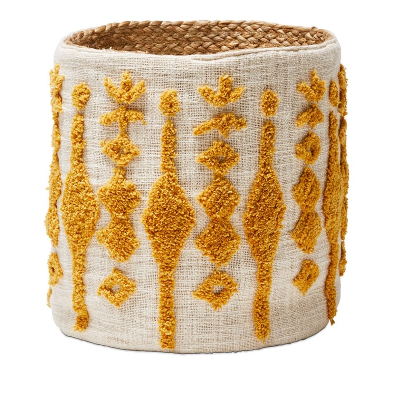 Red Earth Tufted Mustard Basket 