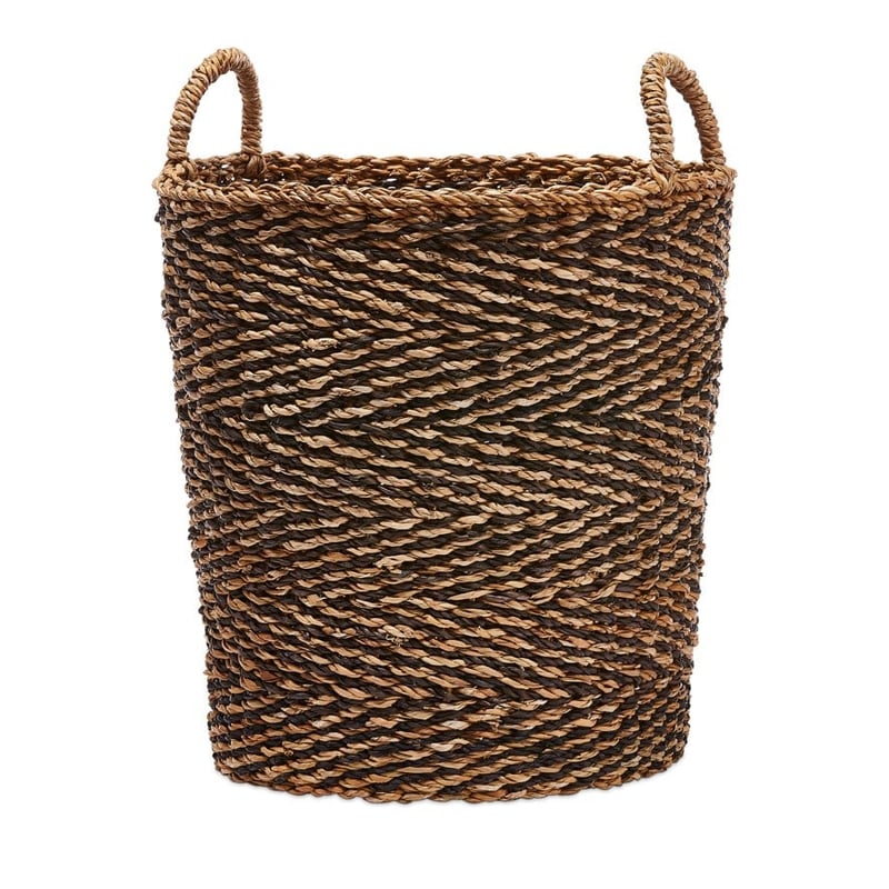Zambezi Basket Splice Dia40xH37cm Black/Natural 