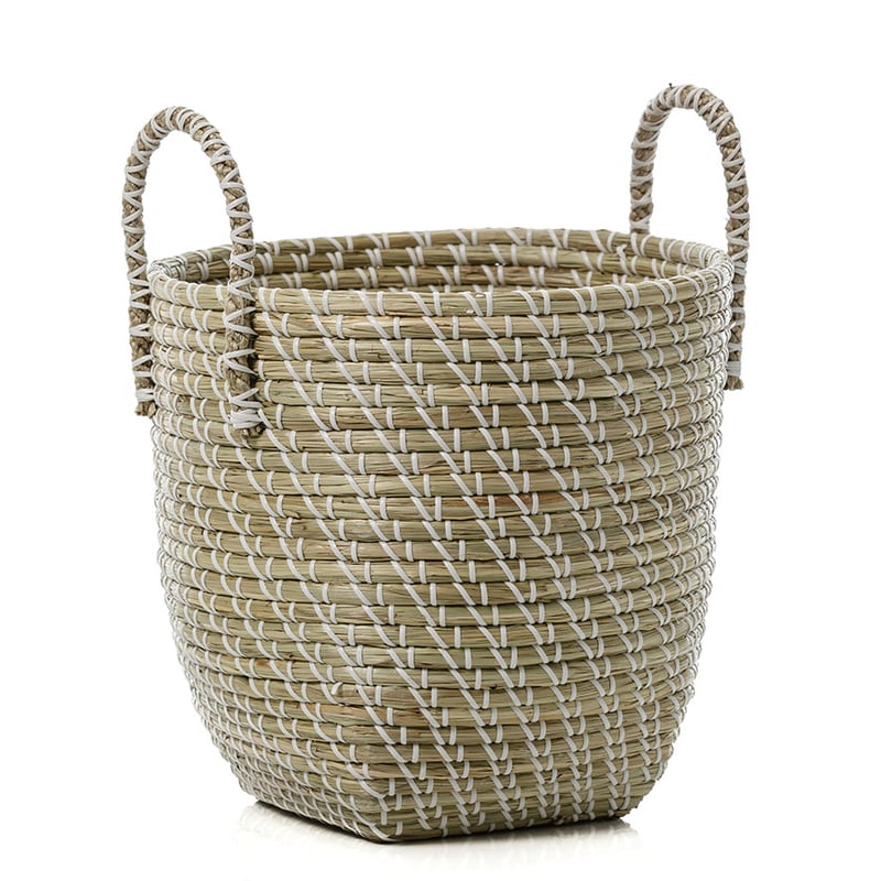 Nyala White & Natural Basket
