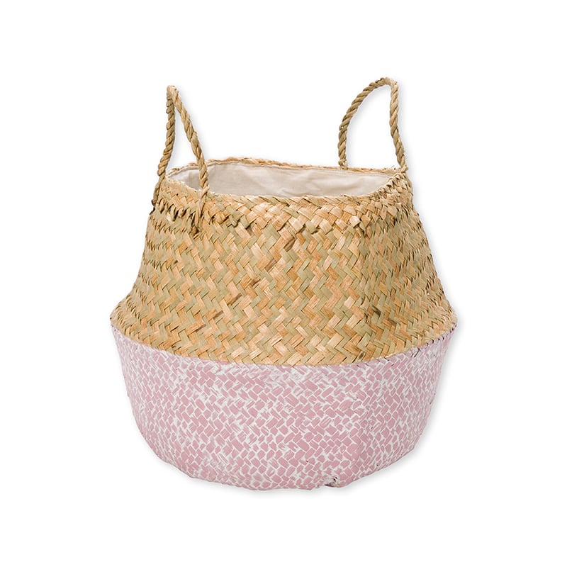 Collapsible Basket Washed Pink 