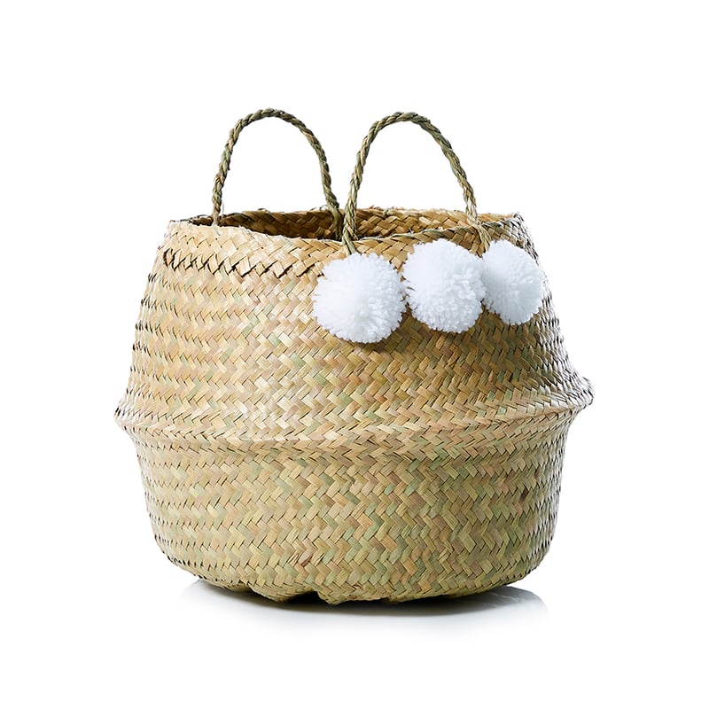 Joana Basket Pom Pom White 