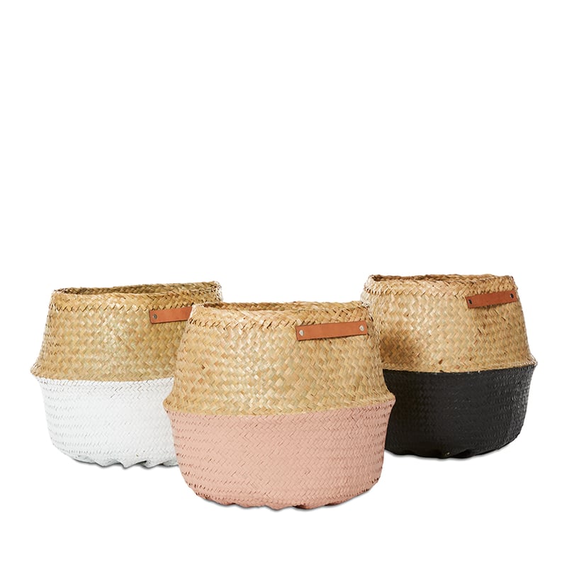 Lottie Basket Dia35xH39cm Black 