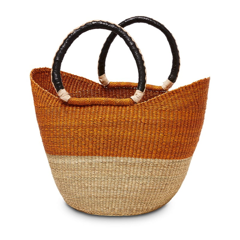 Bolga Basket Shopping L49xH46cm Turmeric/Natural 