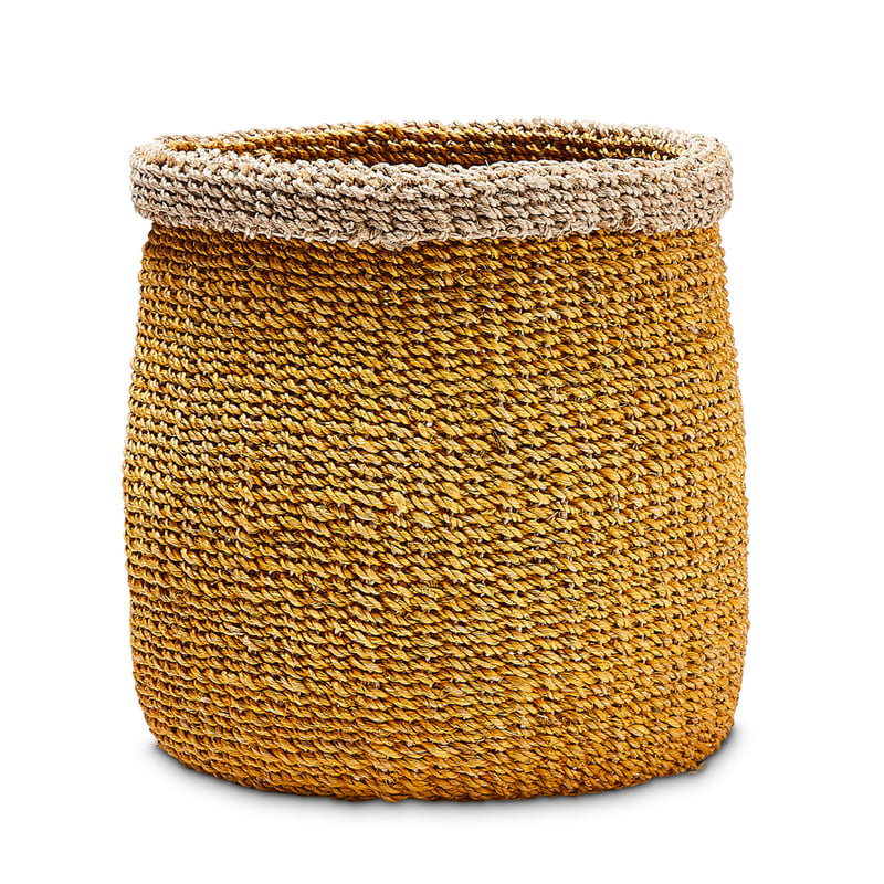 Marengo Basket Lrg Dia30xH31cm Mustard/Natural 