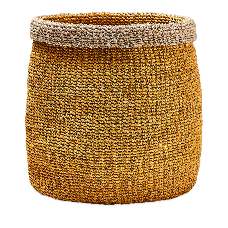 Marengo Basket Lrg Dia30xH31cm Mustard/Natural 