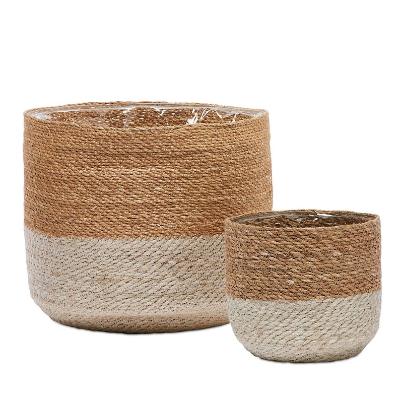 Sahara Basket Dia20xH20cm Tan/Natural 