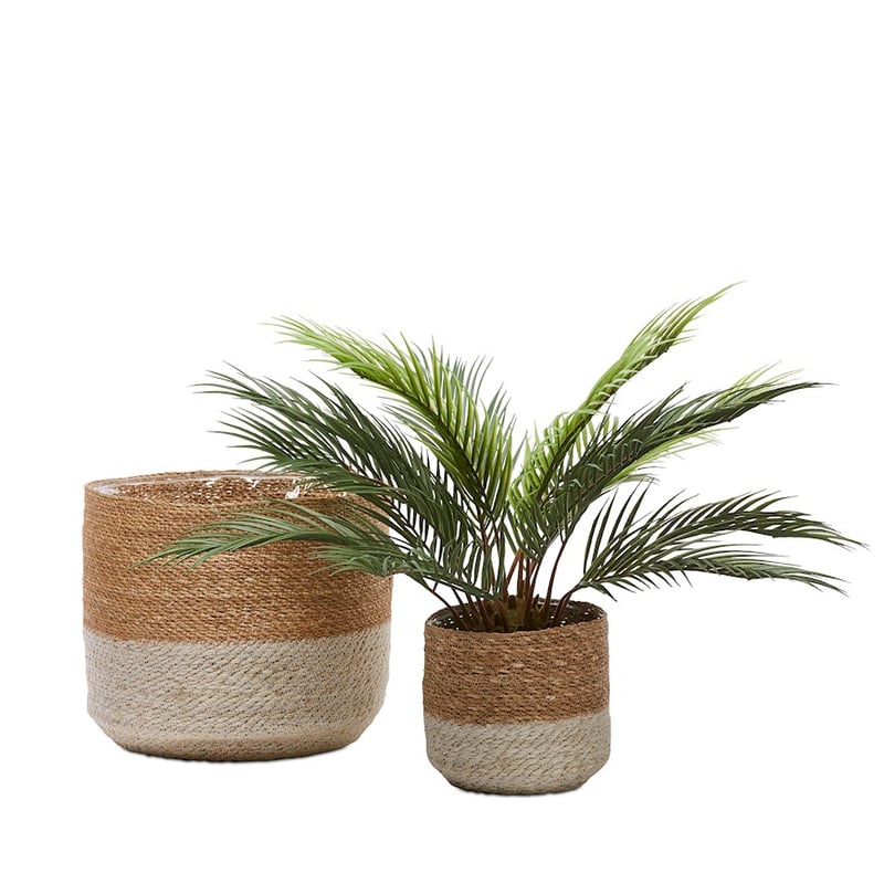 Sahara Basket Dia20xH20cm Tan/Natural 