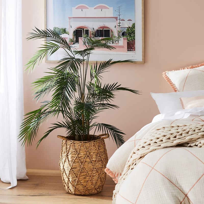 Adana Cross Basket Dia45xH38cm Natural 