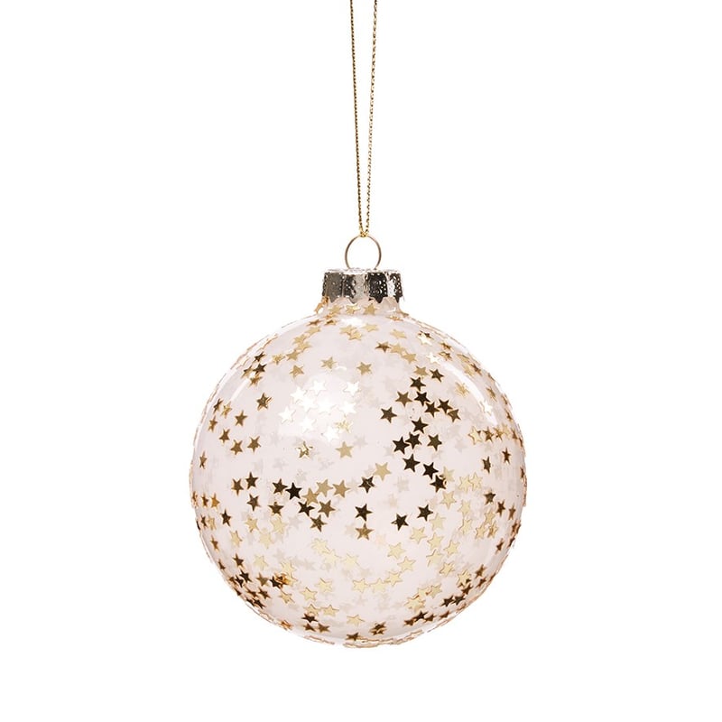 Glass Star Pink Bauble