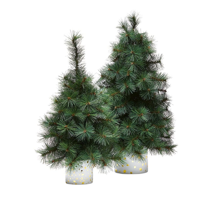 Christmas Green Burlap Tree