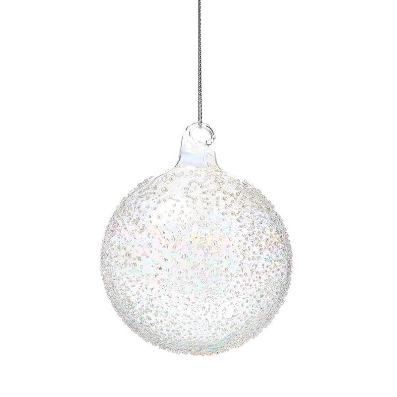 Rainbow Glass Clear Bauble
