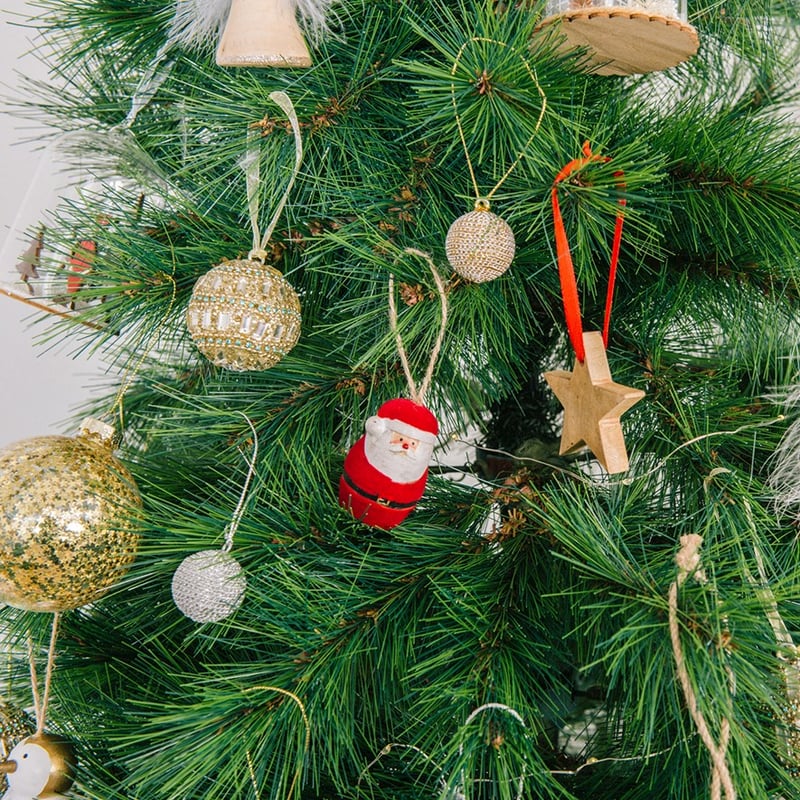 Hanging Festive Red Jolly Santa Decoration