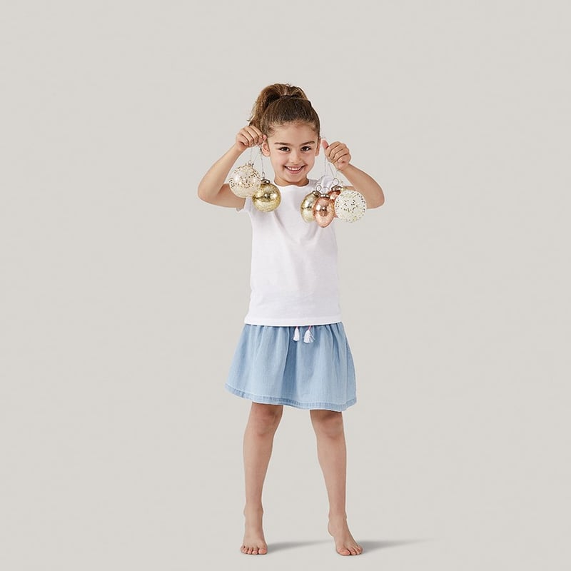 Mercury Rose Gold Pear Bauble