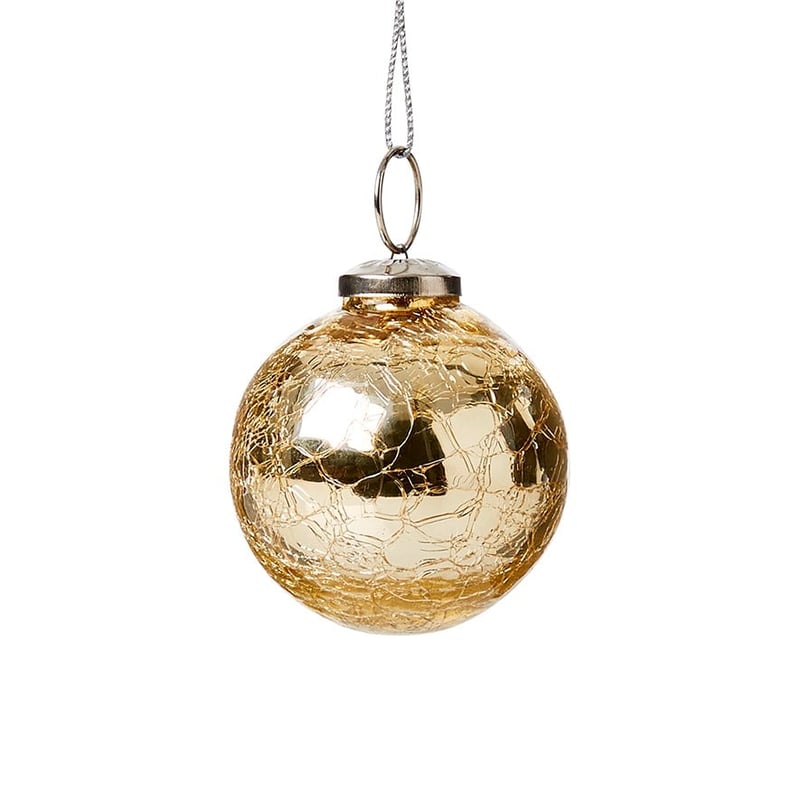 Mercury Small Champagne Ball Bauble