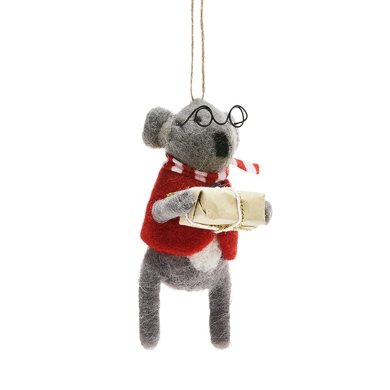 Felted Friends Native Brown Koala Decoration