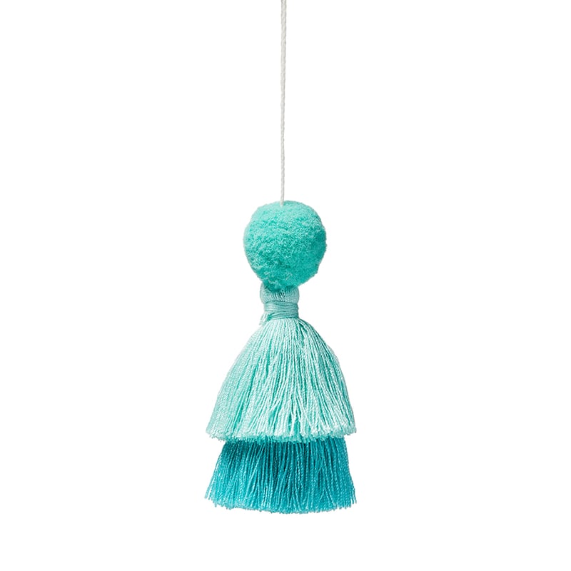Boho Mint Pom Pom Tassel Decoration