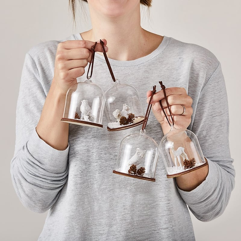 Woodland Bird Glass Decoration 