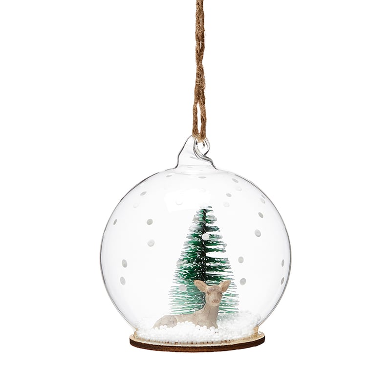 Dome Glass Sitting Deer Decoration