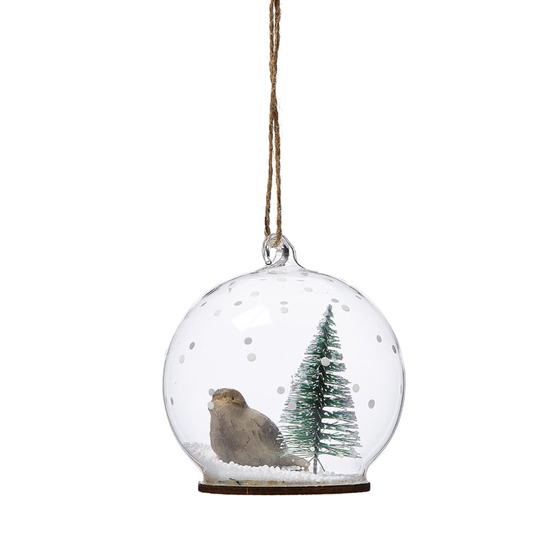 Dome Glass Bird Decoration