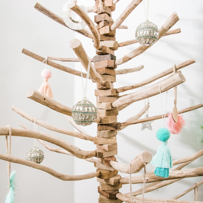 Boho Mint Pom Pom Tassel Decoration