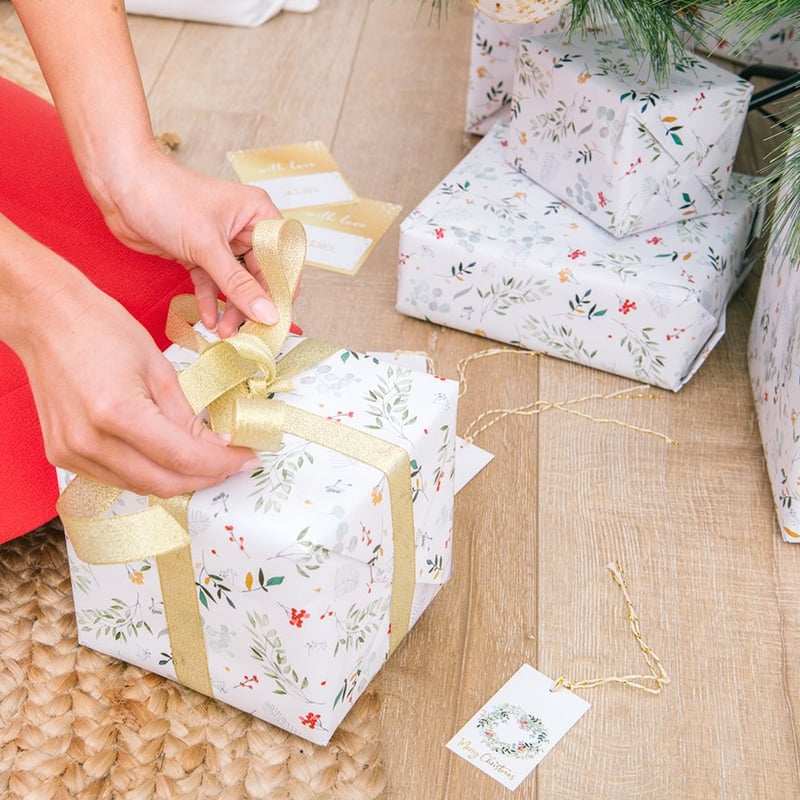 Botanical Christmas Wrapping Paper Pack of 2