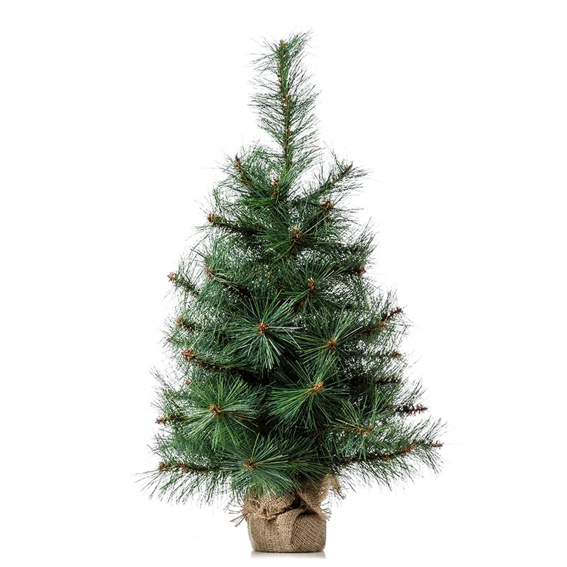 2.5ft Green Burlap Christmas Tree