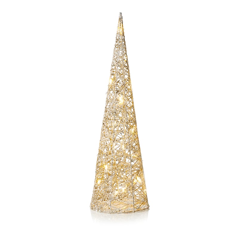 Champagne Cone Tree Lights