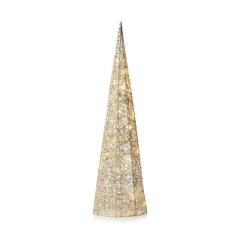Champagne Cone Tree Lights