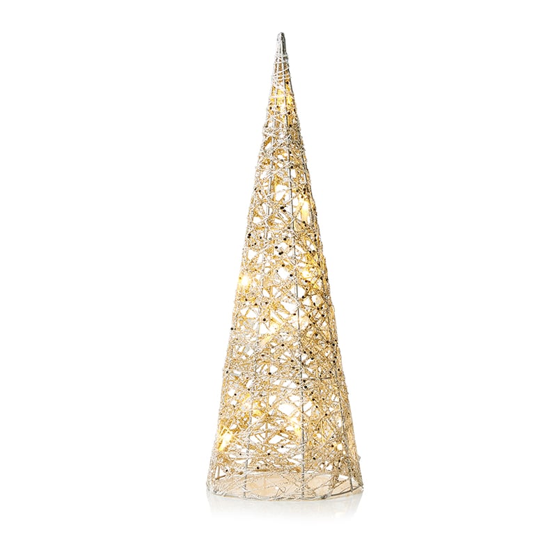 Champagne Cone Tree Lights