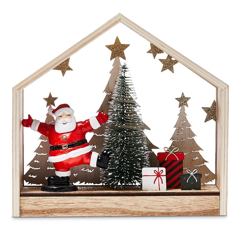Festive Decorative Santa Scene