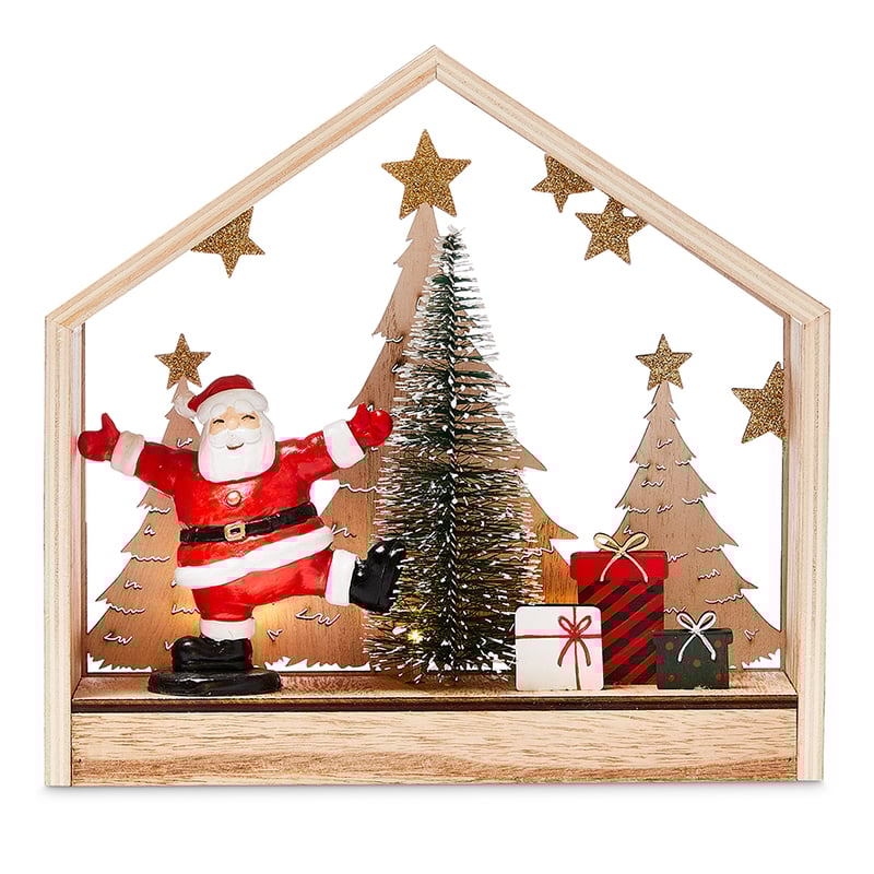 Festive Decorative Santa Scene