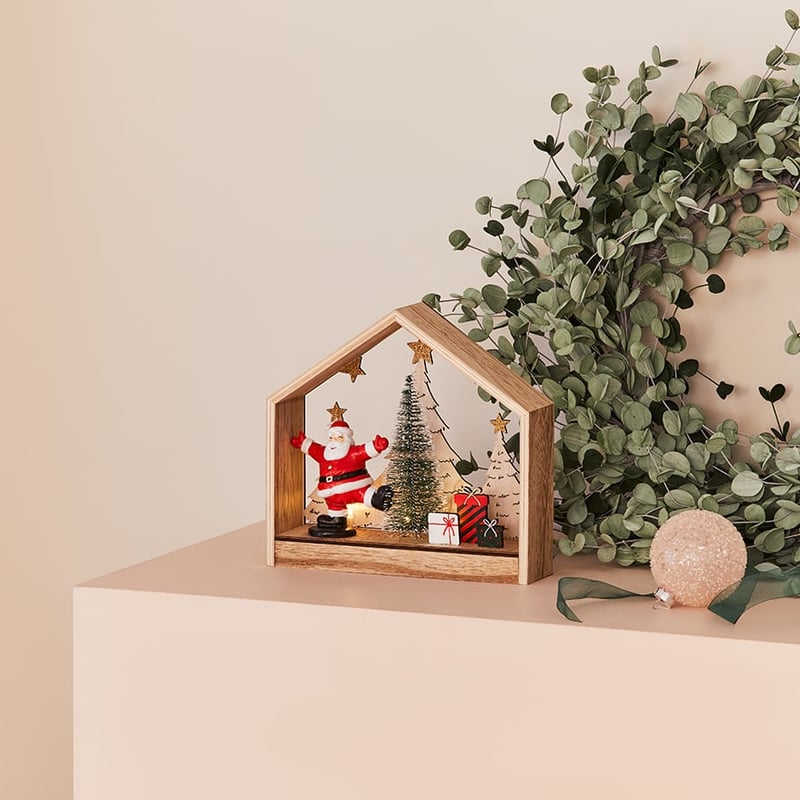 Festive Decorative Santa Scene