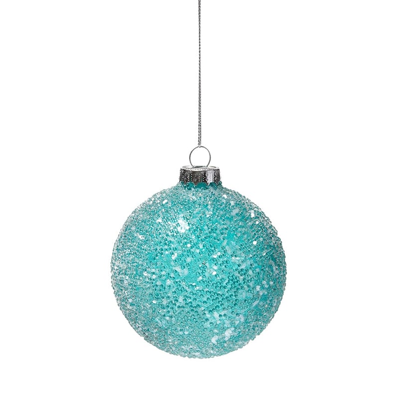 Glass Effect Dark Aqua Bauble