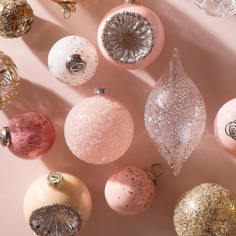 Gold Splatter Pink Bauble 